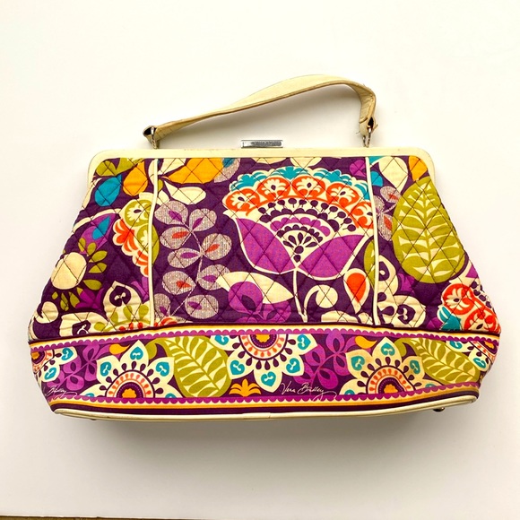 Vera Bradley Plum Crazy Shoulder Bag - Picture 1 of 6
